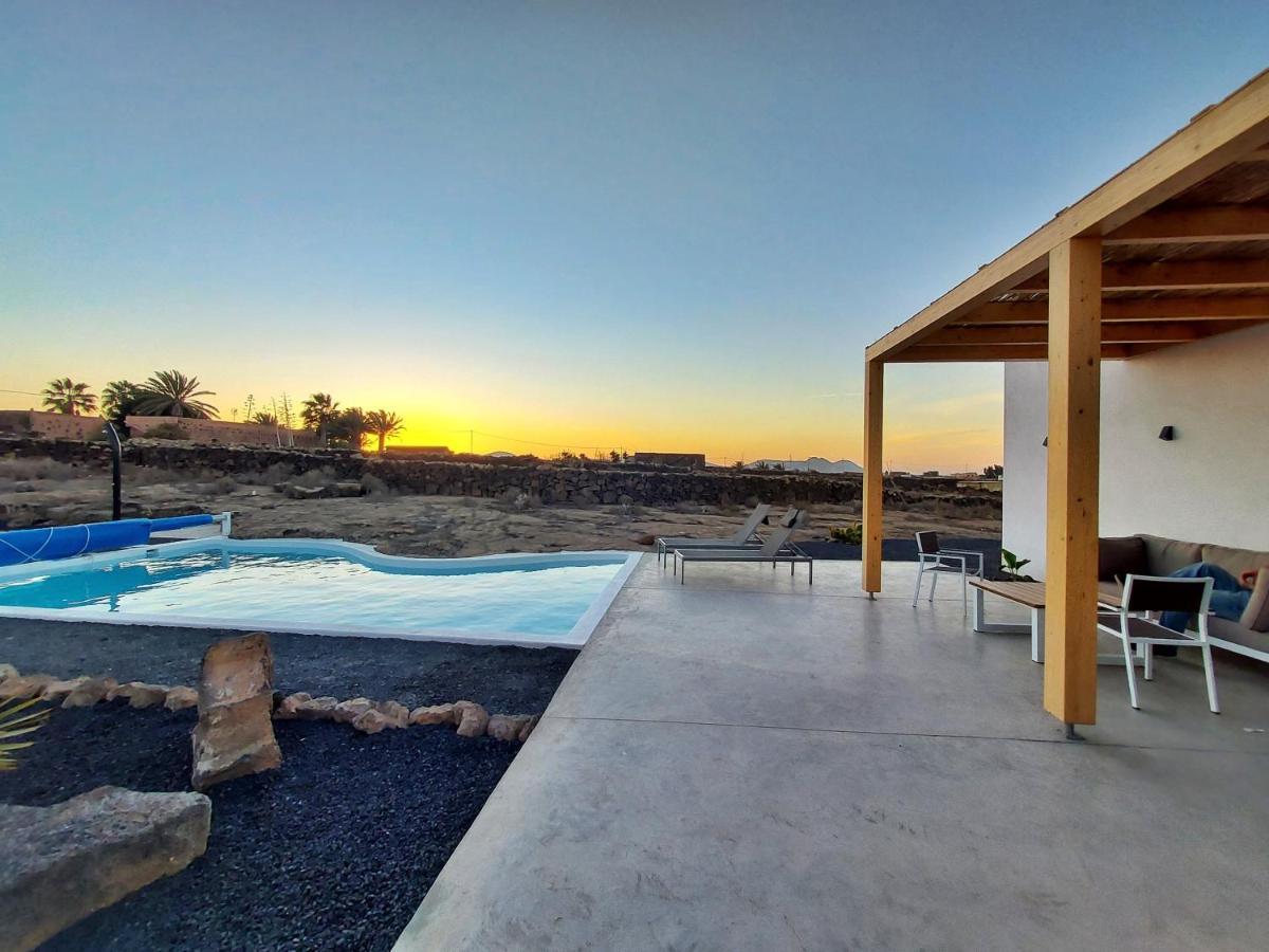 Villa Tabaiba En Lajares Con Piscina Exteriör bild