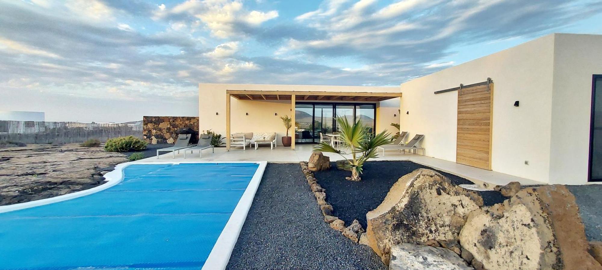 Villa Tabaiba En Lajares Con Piscina Exteriör bild