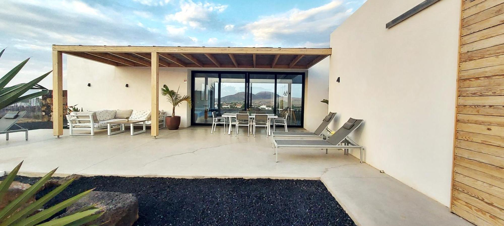 Villa Tabaiba En Lajares Con Piscina Exteriör bild