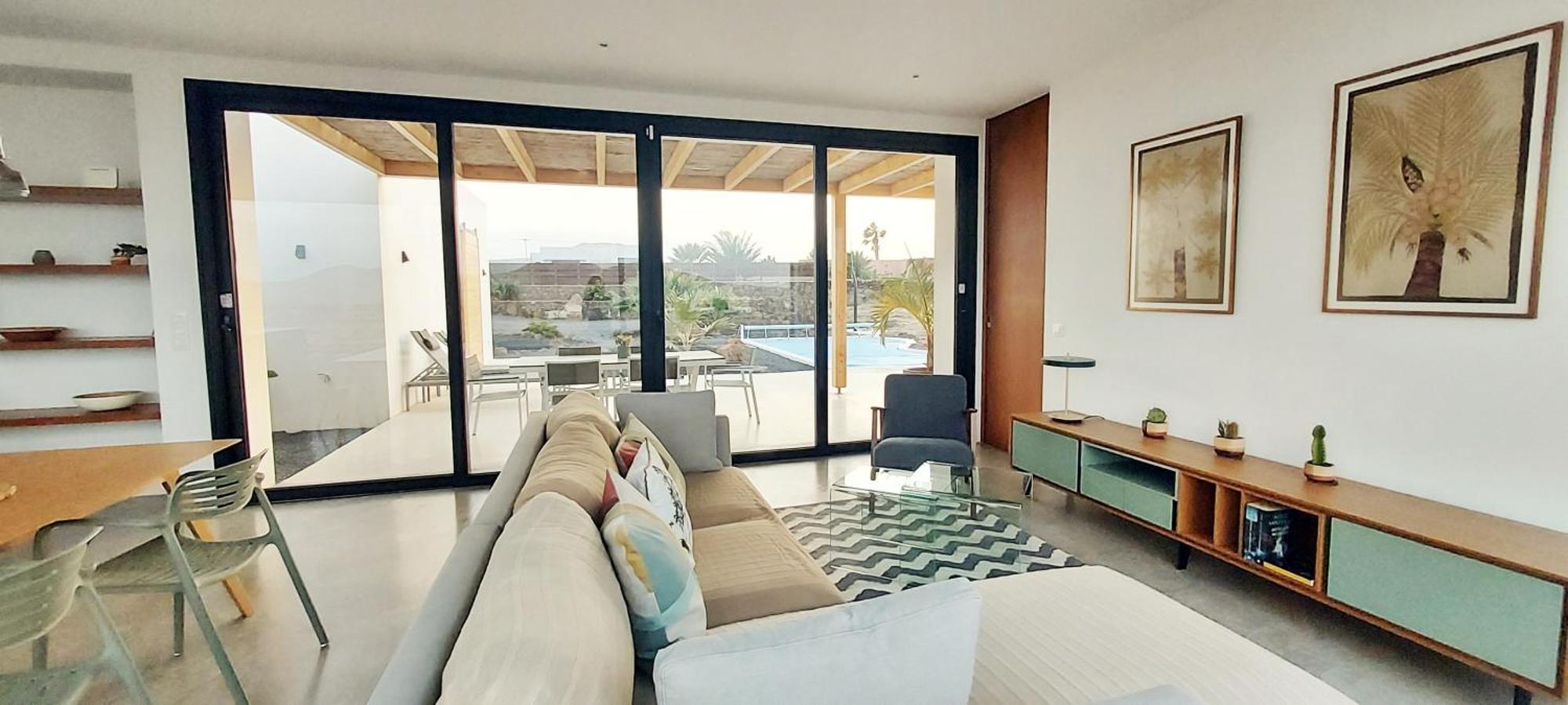 Villa Tabaiba En Lajares Con Piscina Exteriör bild