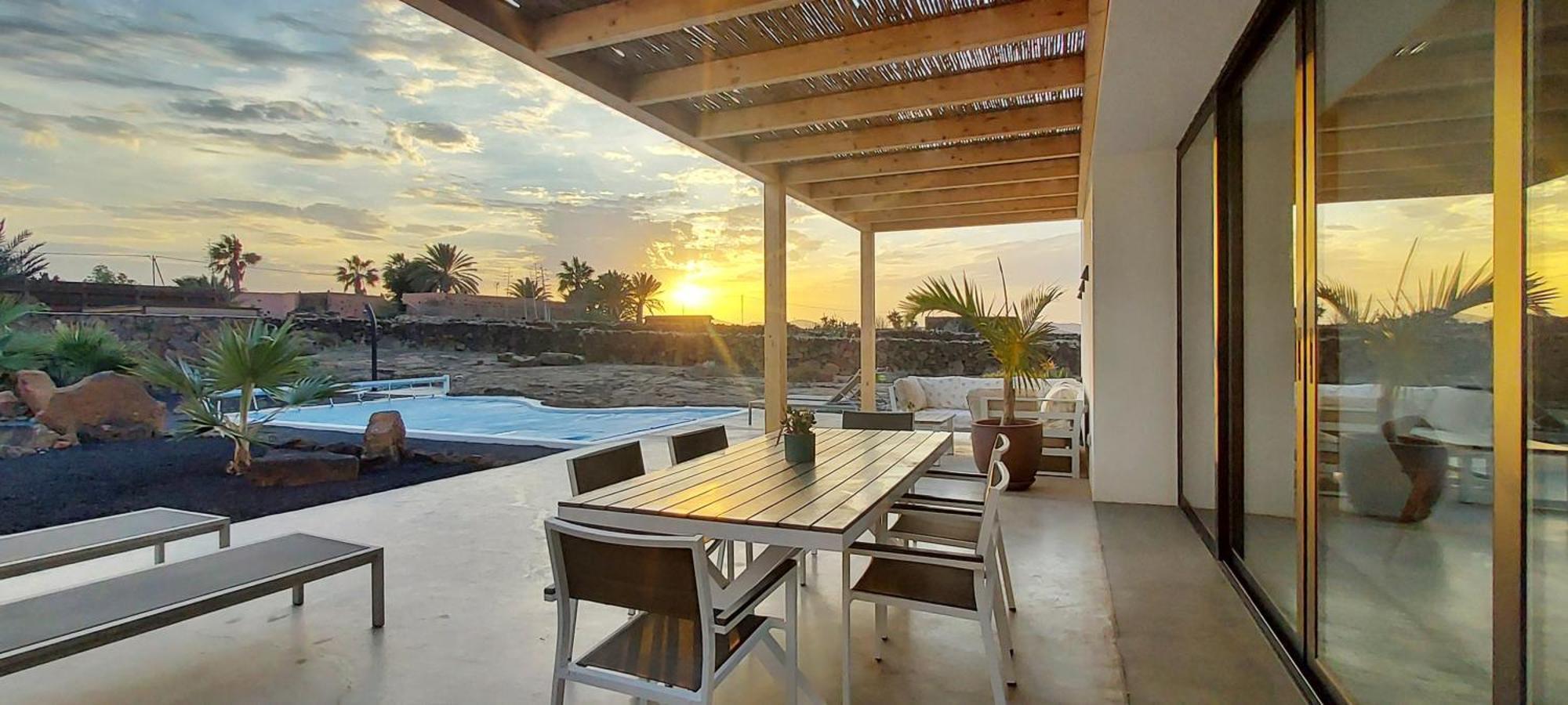 Villa Tabaiba En Lajares Con Piscina Exteriör bild