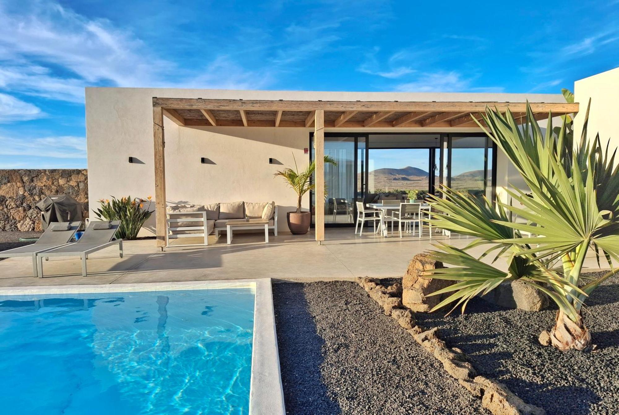 Villa Tabaiba En Lajares Con Piscina Exteriör bild