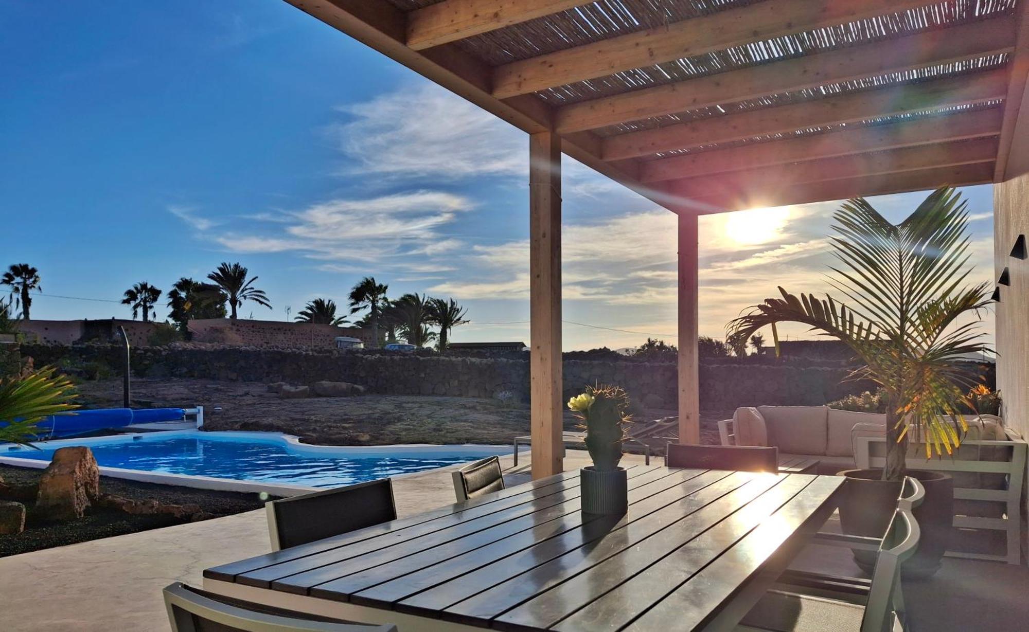 Villa Tabaiba En Lajares Con Piscina Exteriör bild