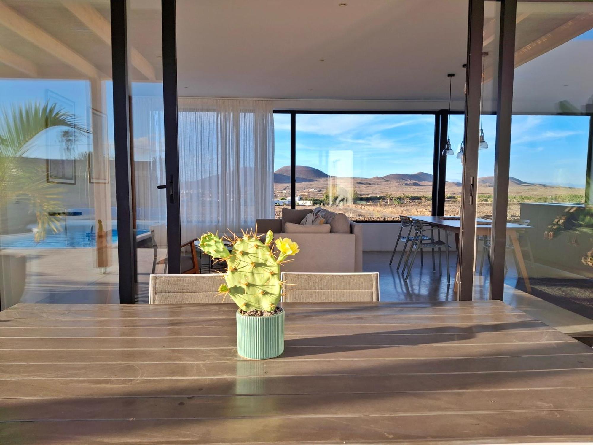 Villa Tabaiba En Lajares Con Piscina Exteriör bild